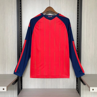 Long-sleeved 2026 Spain Home Jersey 02