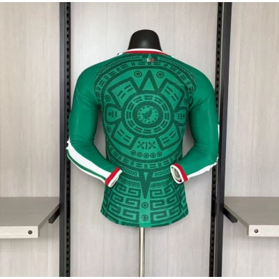 Player version long-sleeved 2026 Mexico home jersey 02
