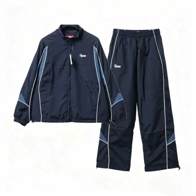 Supreme 25FW Contrast Piping Track sweat suit black 01