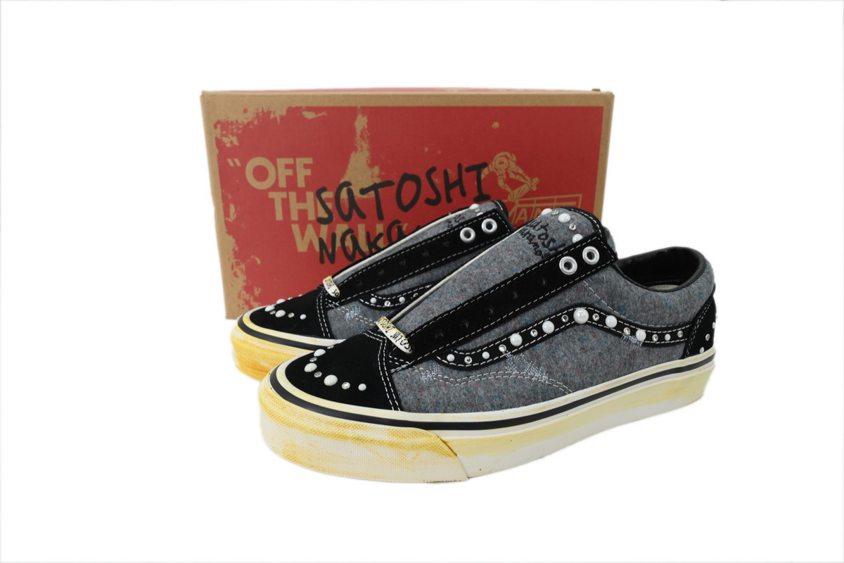 SATOSHI NAKAMOTO x Vans Old Skool Reissue 36 'Speckled Moving Blanket Grey'