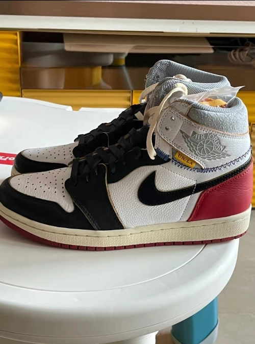  Air Jordan 1 Retro High Union Los Angeles Black Toe BV1300-106 review 
