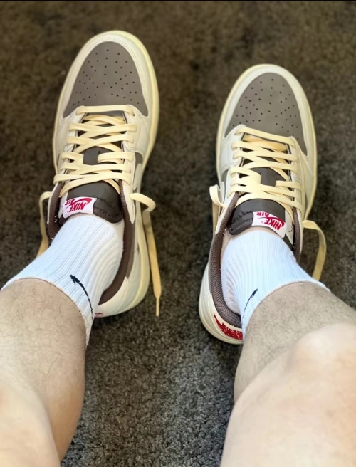 Travis Scott x Air Jordan 1 Low Reverse Mocha DM7866-162(Top version) review 