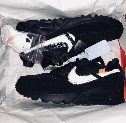 Off-White x Nike Air Max 90 “All Black” AA7293-001 review 