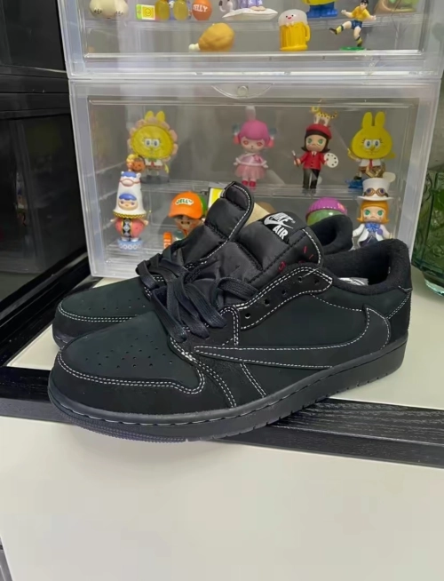 Travis Scott x Air Jordan 1 Low OG SP Black Phantom  DM7866-001（Top version） review 