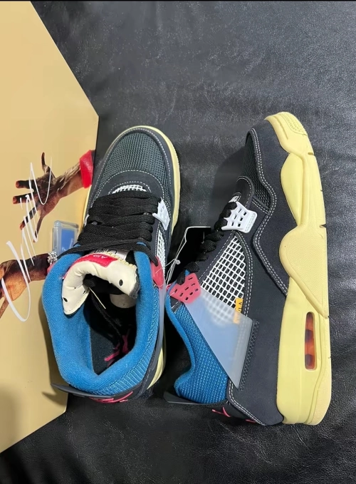 Union LA x Air Jordan 4 Retro SP Off Noir Black DC9533-001 (Top Quality) review 