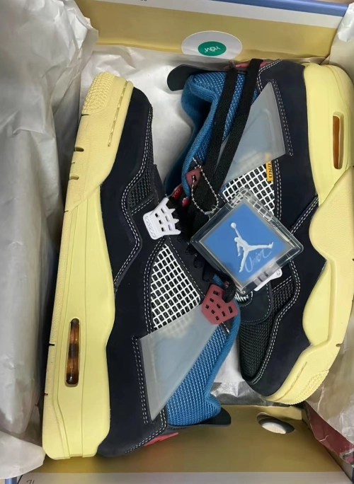 Union LA x Air Jordan 4 Retro SP Off Noir Black DC9533-001 (Top Quality) review 