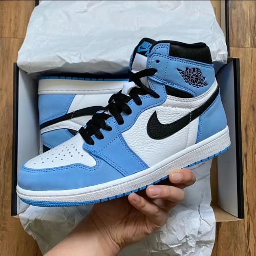 Air Jordan 1 Retro High White University Blue Black 555088-134(TOP quality) review 