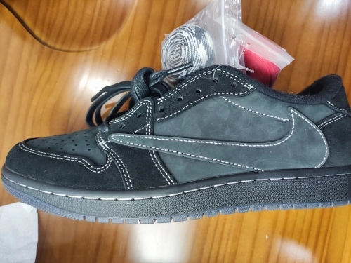 Travis Scott x Air Jordan 1 Low OG SP Black Phantom  DM7866-001（Top version） review 