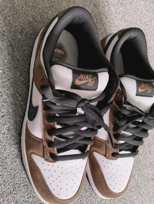 Nike SB Dunk Low Trail White Brown 304292-102 review 
