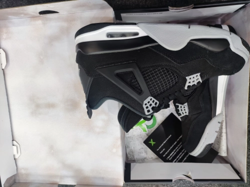 Air Jordan 4 Retro Black Canvas DH7138-006(Top  quality ) review 