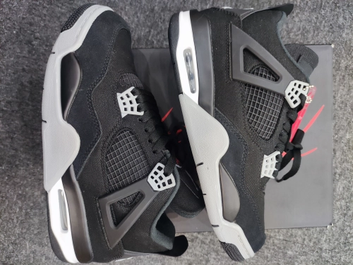Air Jordan 4 Retro Black Canvas DH7138-006(Top  quality ) review 
