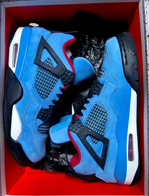 Travis Scott Cactus Jack x Air Jordan 4 Retro “Houston Oilers”  308497-406 (Top Quality) review 
