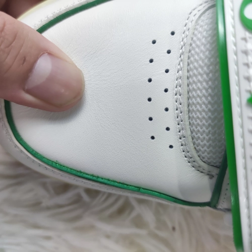  Louis Vuitton Trainer White Green 1A98UX review 