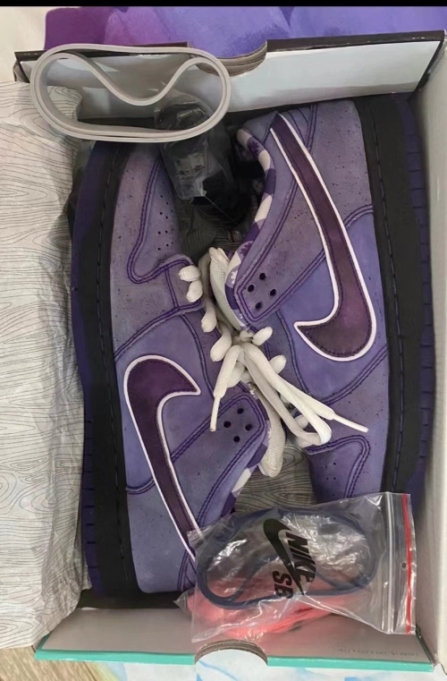 Dope Sneakers Nike SB Dunk Low Pro OG QS Purple Lobster BV1310-555 review 