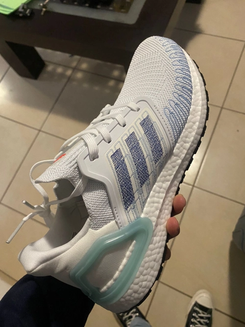 Adidas Ultra BOOST  20 White Light Blue FY3454 review 