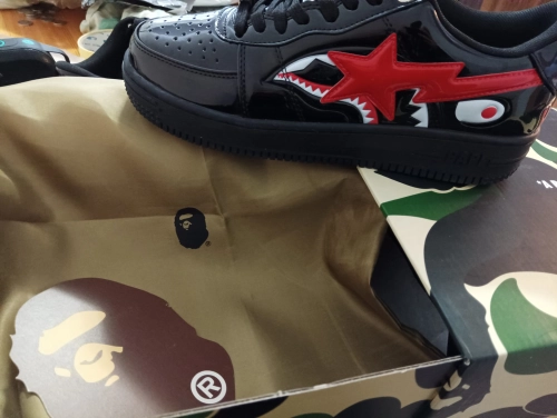 A Bathing Ape Bape Sta Low Shark Black review 