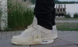 OFF White x Cheap Jordan 4 Reps Sail CV9388-100 review Miles