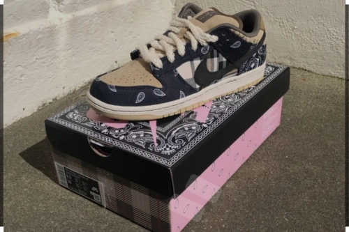 Dope Sneakers Travis Scott x Nike SB Dunk Low CT5053-001  review 