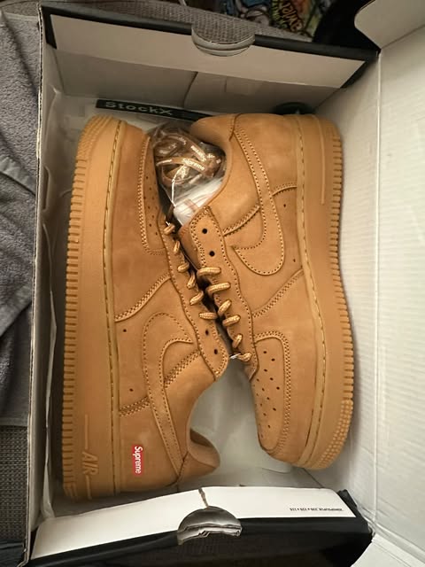  Supreme x Nike Air Force 1 Low Flax DN1555-200 review 0