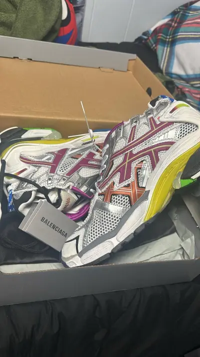 Balenciaga Runner Silver Purple Reps review Ajurrrienj
