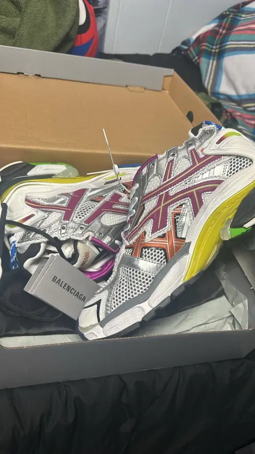Balenciaga Runner Silver Purple Reps review 