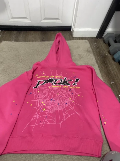 Sp5der P*NK Hoodie Pink review 
