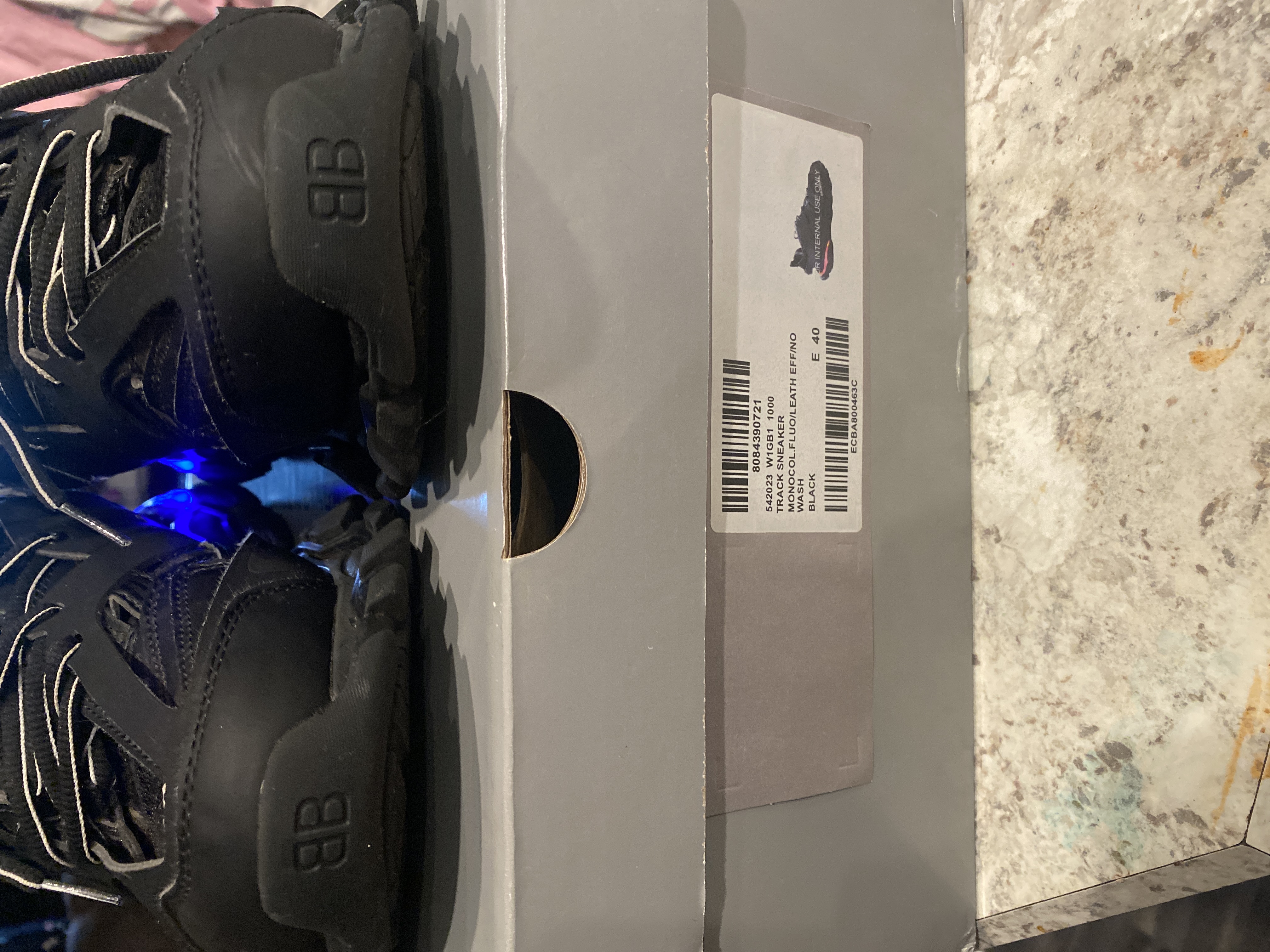 Balenciaga Track LED Black 555032 W1GB7 1000  review Elijah 01