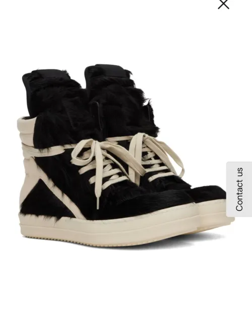 Rick Owens RO Geobasket Black and White RU02C7894LCGLPO-7511 review 