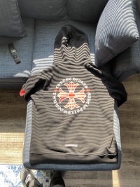 Chrome Hearts Made In Hollywood Plus Cross Zip Up Hoodie Black/Red review 1