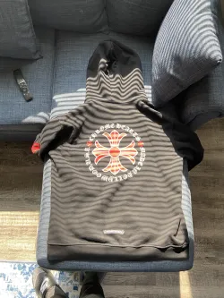 Chrome Hearts Made In Hollywood Plus Cross Zip Up Hoodie Black/Red review anonymous 02