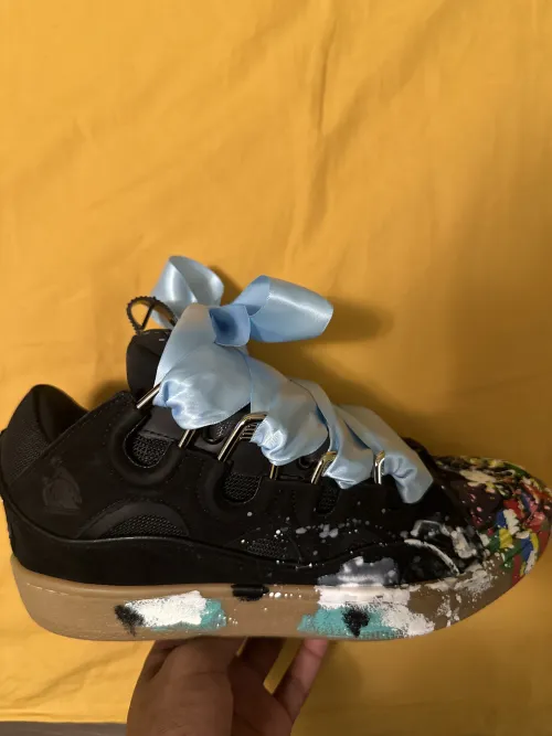  Lanvin Leather Curb Gallery Dept. Black Multi  FW-SKDK02-DRGD-P2210S1 review 