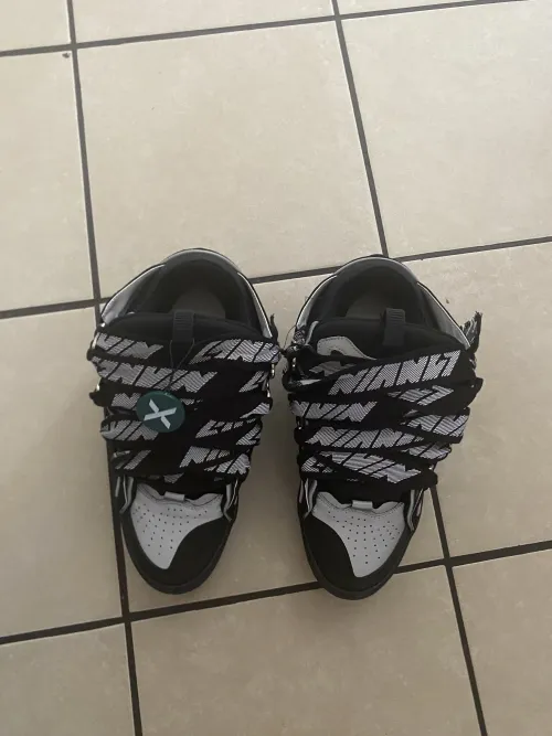 Lanvin Leather Curb Triple Black Sliver review 