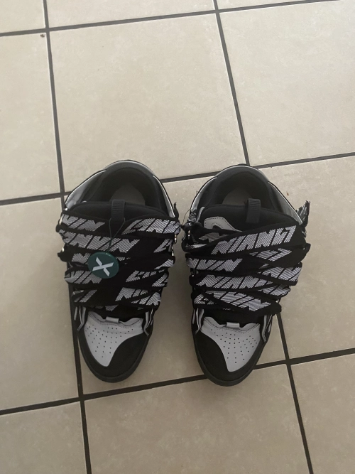 Lanvin Leather Curb Triple Black Sliver review 