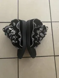 Lanvin Leather Curb Triple Black Sliver review 1