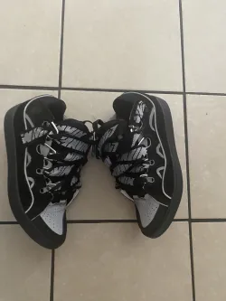 Lanvin Leather Curb Triple Black Sliver review Jr 04