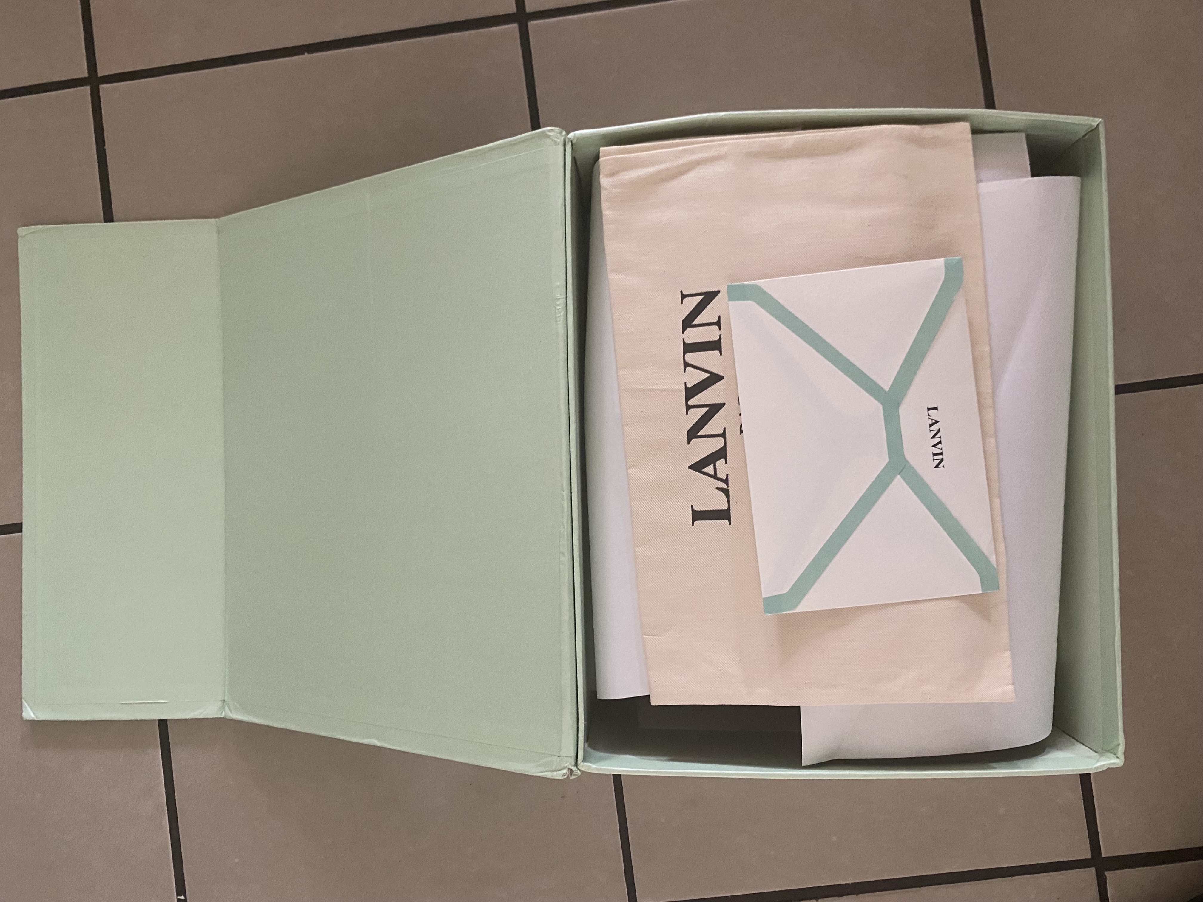 Lanvin Leather Curb Triple Black Sliver review Jr 04