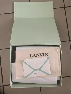 Lanvin Leather Curb Triple Black Sliver review Jr 05