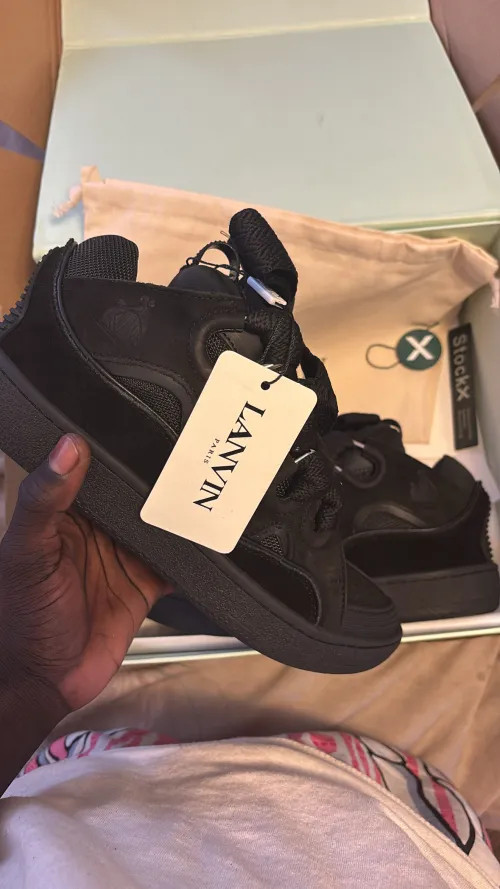 Lanvin Leather Curb Triple Black FU-SKDK12-DRAG-P25101047 review 