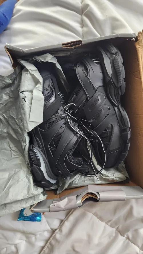 Balenciaga Track LED Black 555032 W1GB7 1000  review 