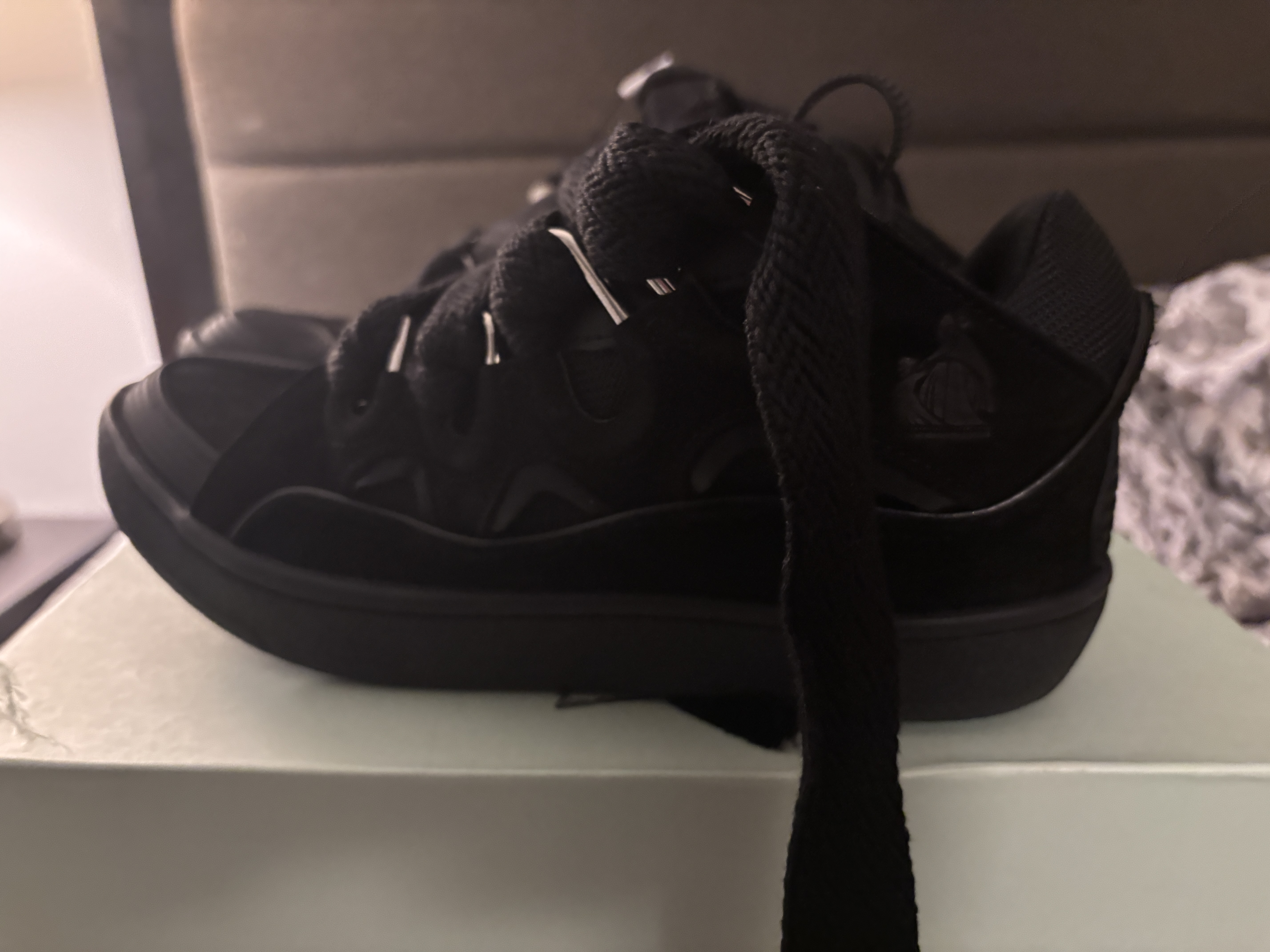 Lanvin Leather Curb Triple Black FU-SKDK12-DRAG-P25101047 review Kokooo 02