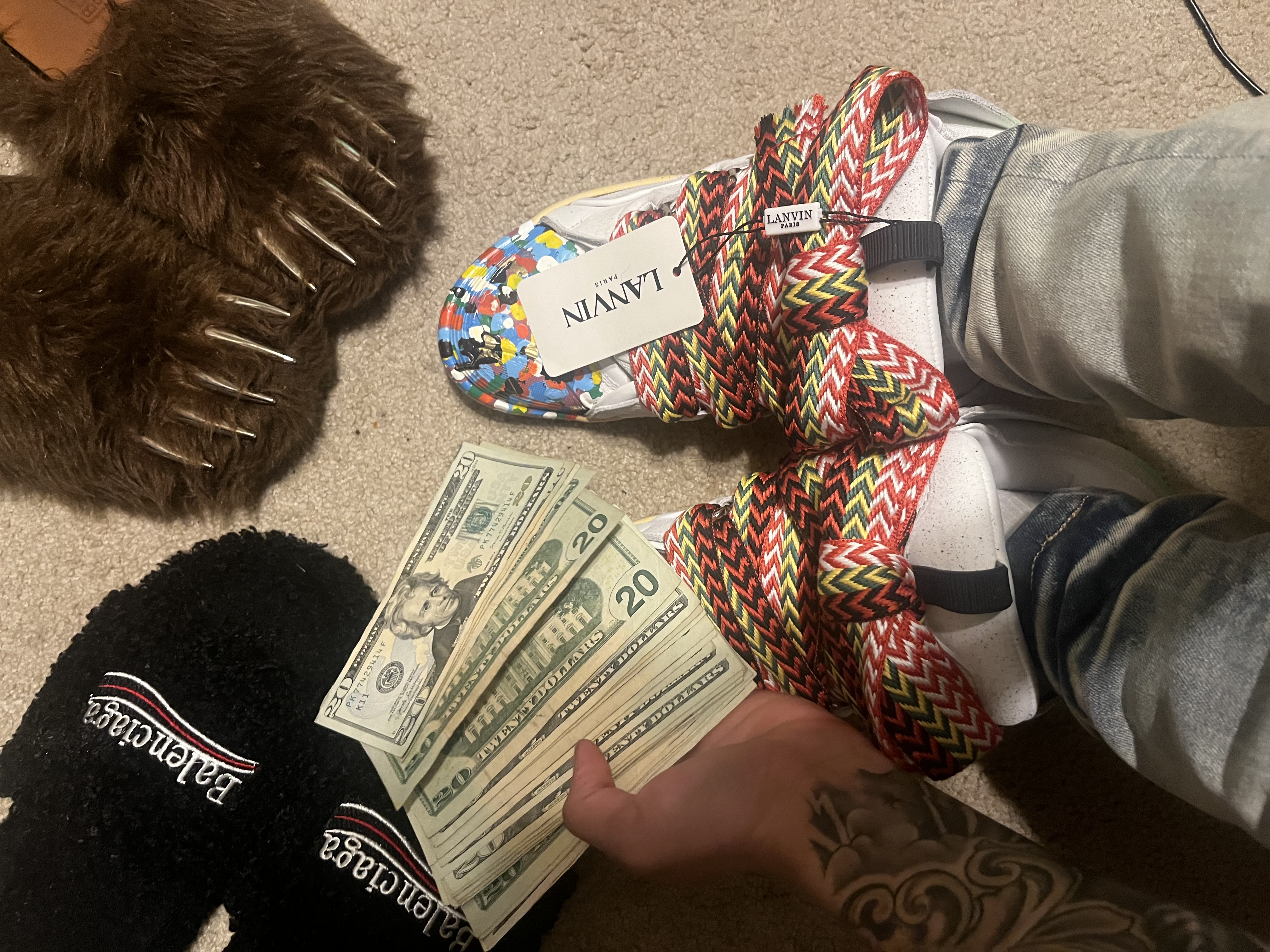 Lanvin Leather Curb Gallery Dept FM-SKRK11-DRGD-E21 review Josiah mojica