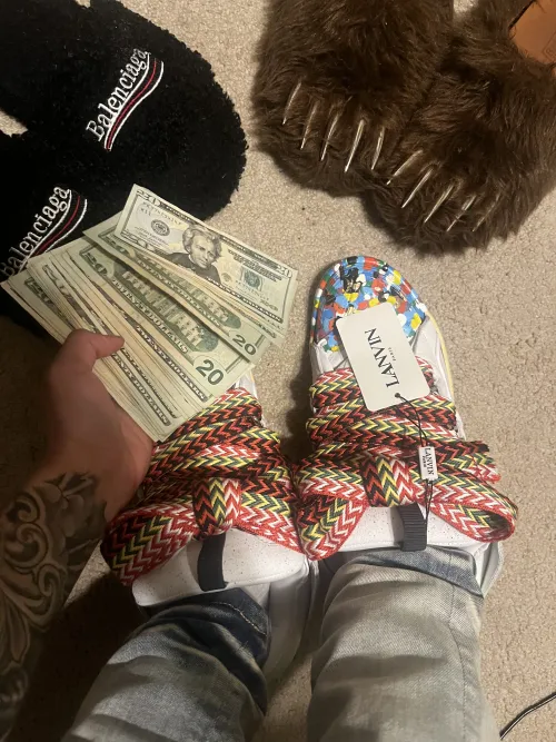 Lanvin Leather Curb Gallery Dept FM-SKRK11-DRGD-E21 review 