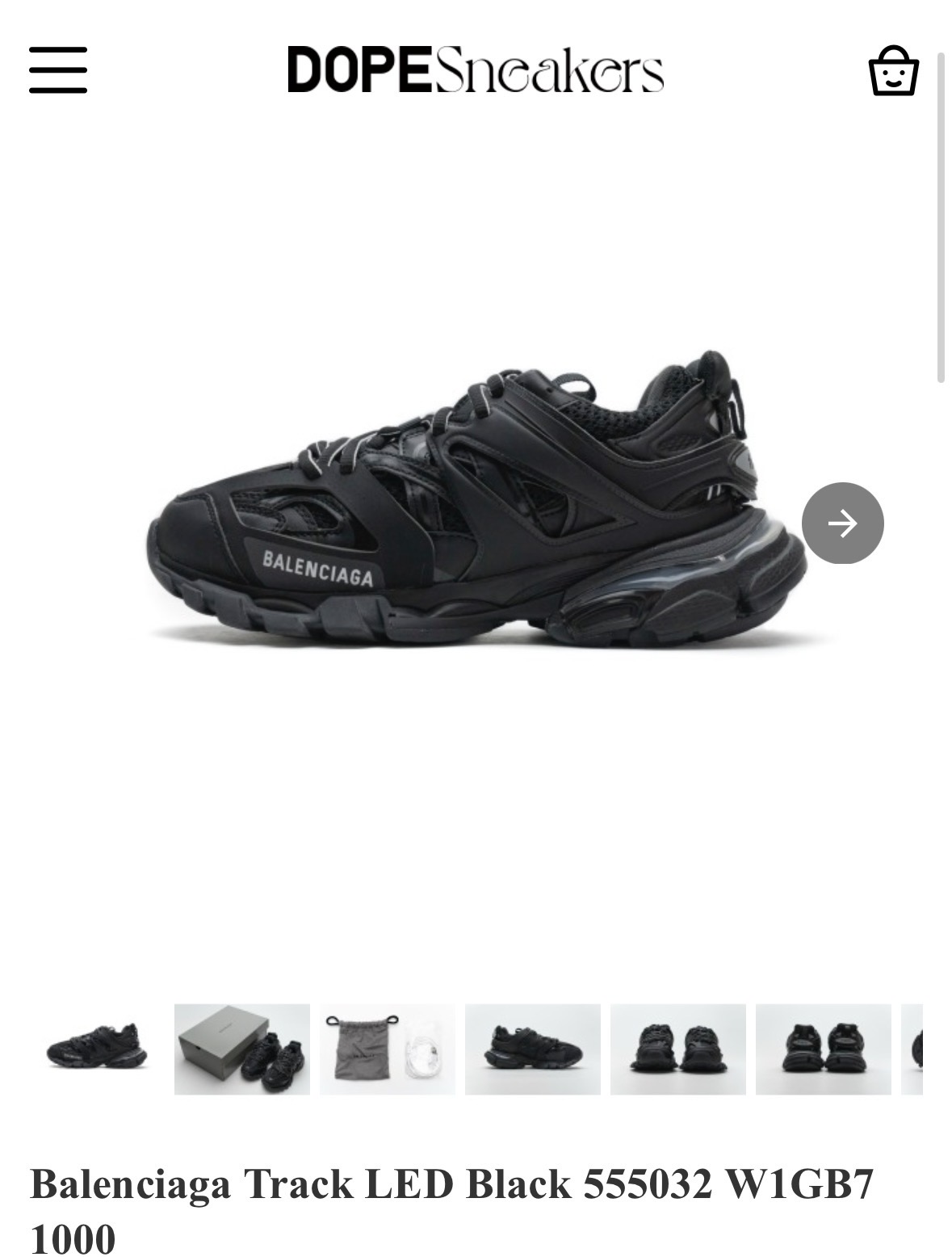 Balenciaga Track LED Black 555032 W1GB7 1000  review Jay