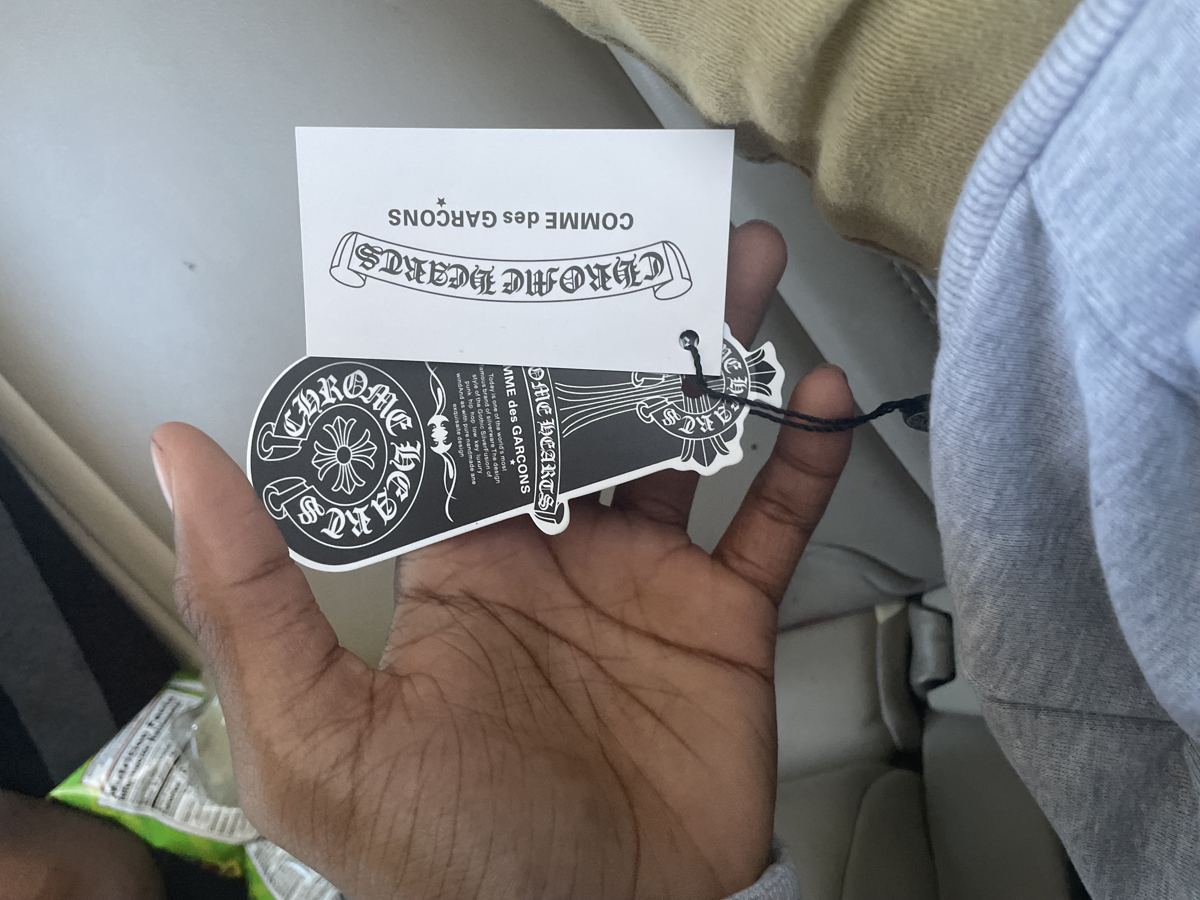 Chrome Hearts x Matty Boy Flames Hoodie 'Heather Grey' review 0