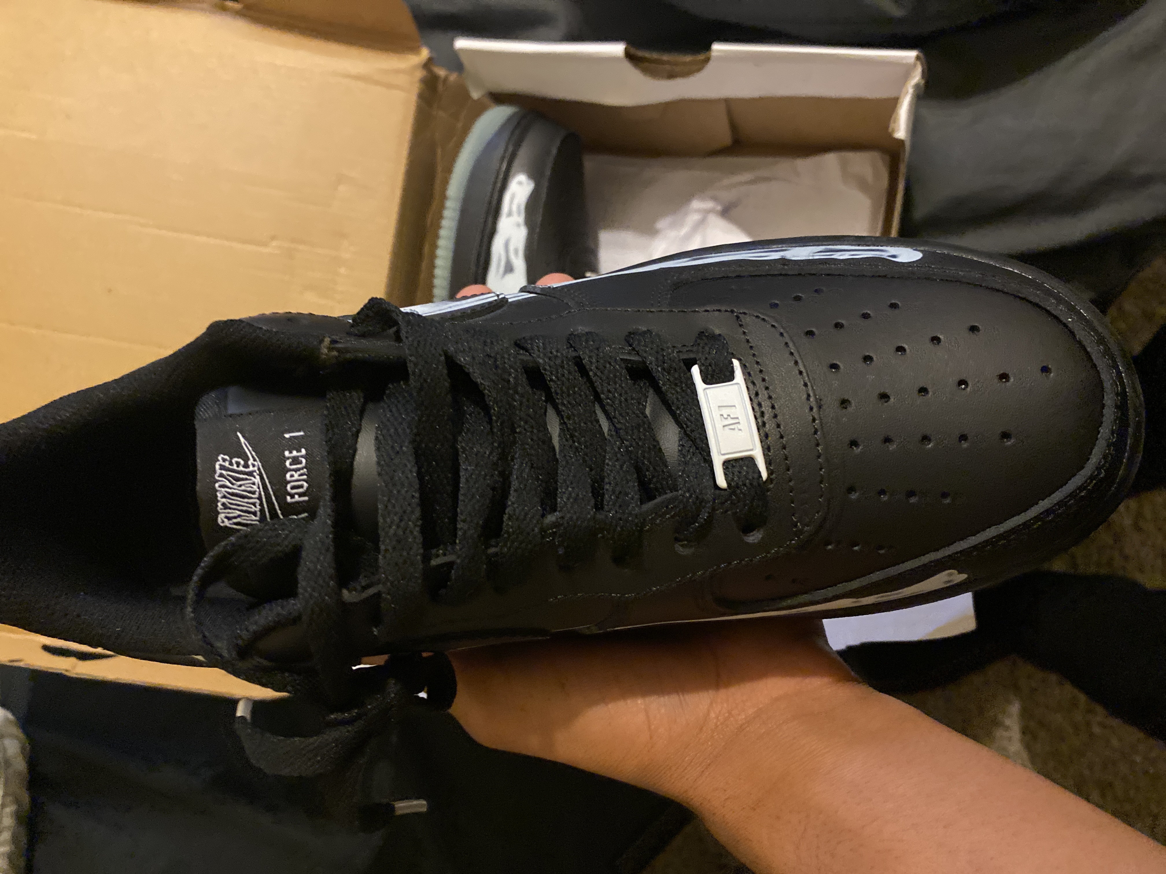 Nike air Force Black Skeleton Halloween (2019)  BQ7541 001 review Jayden Mitchell 01