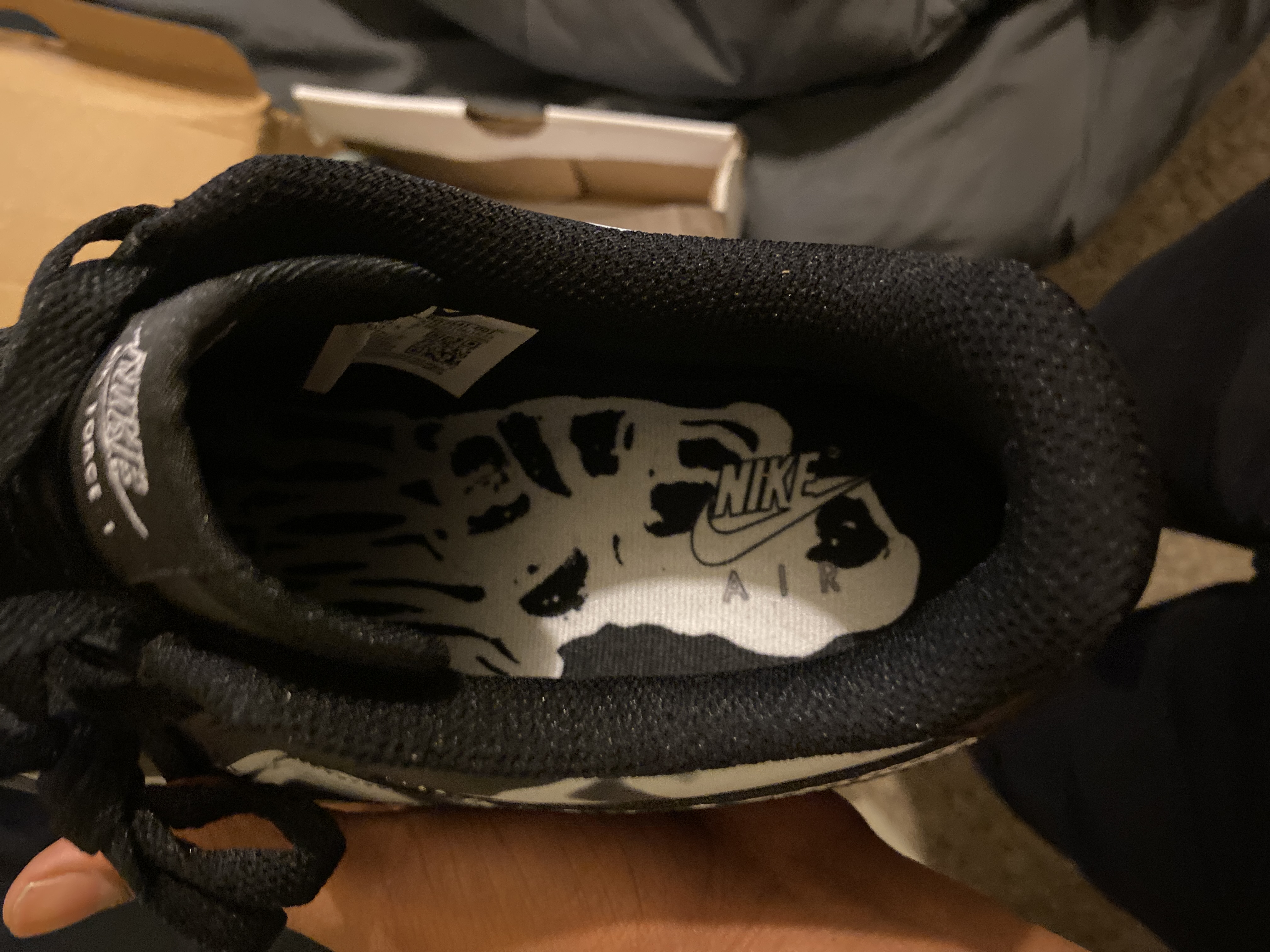 Nike air Force Black Skeleton Halloween (2019)  BQ7541 001 review Jayden Mitchell 03