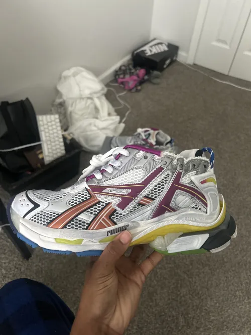 Balenciaga Runner Silver Purple Reps review 