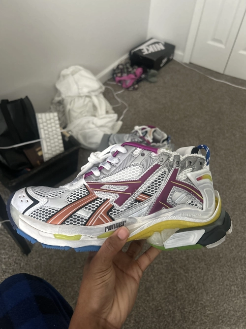 Balenciaga Runner Silver Purple Reps review 