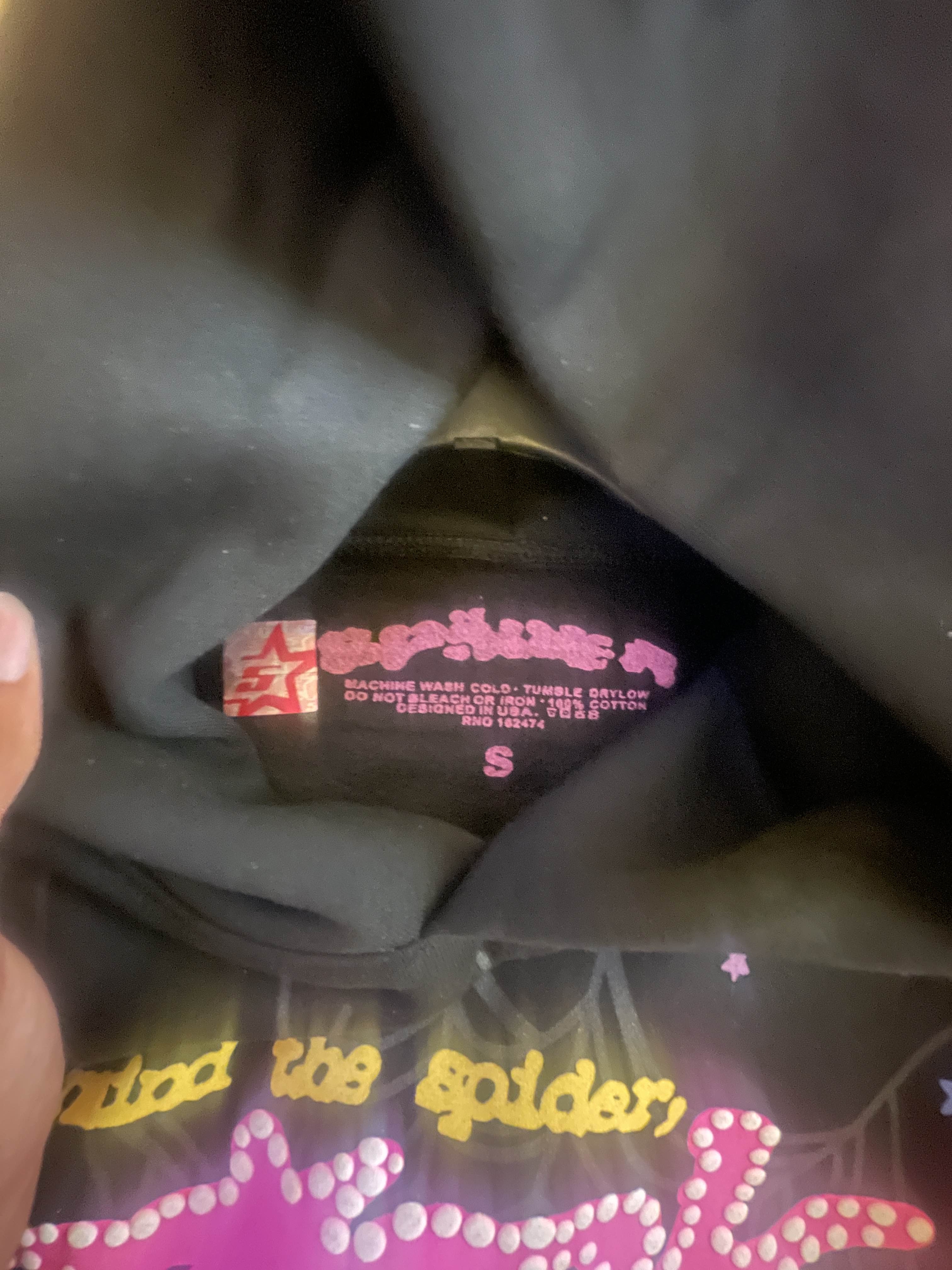 Sp5der P*NK Hoodie Black review Steven Robinson