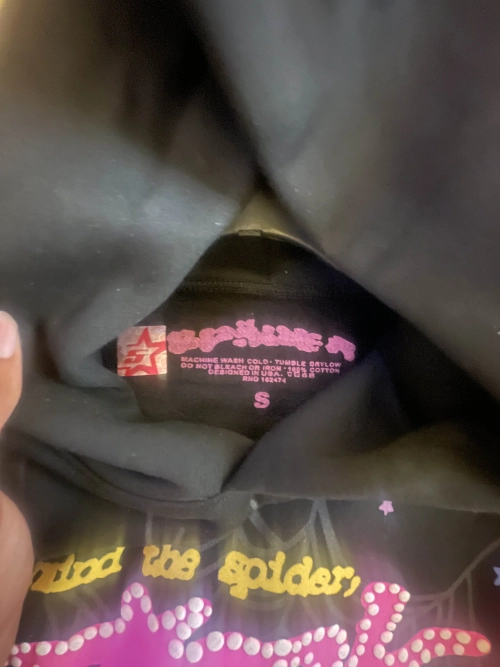 Sp5der P*NK Hoodie Black review 